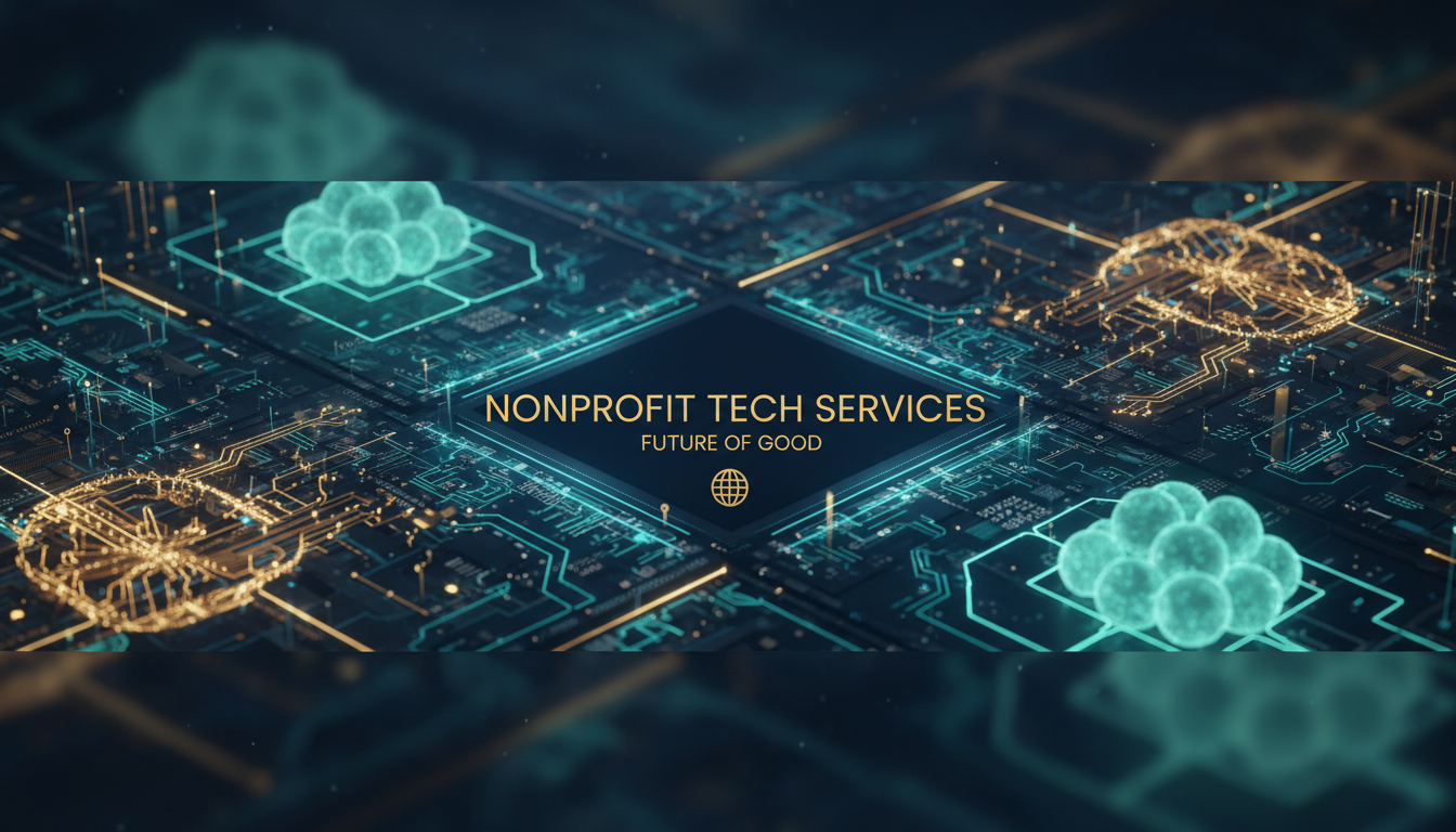 Technology automation and AI digital workflow concept for nonprofit organizations