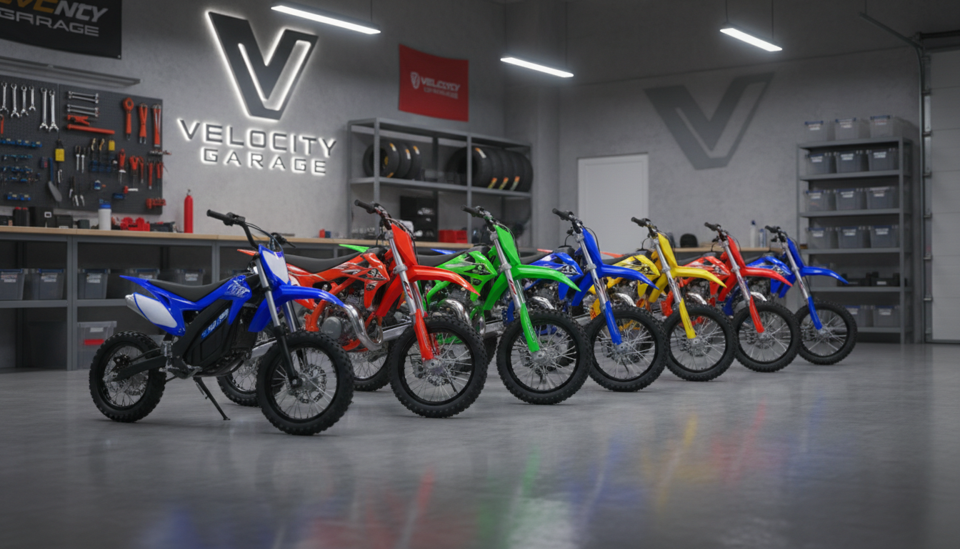 Pitbike i mini crossy w warsztacie – różne modele i pojemności
