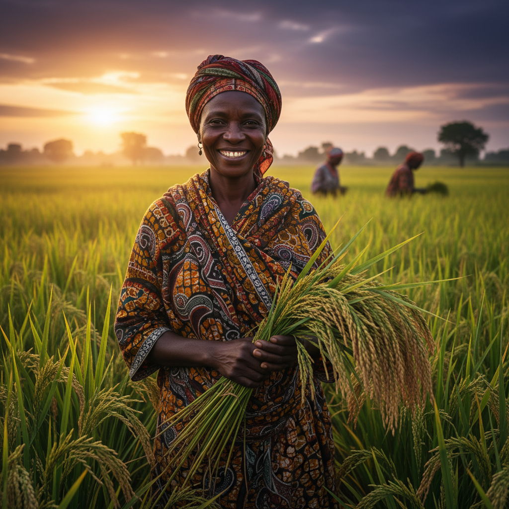Riziculteur africain