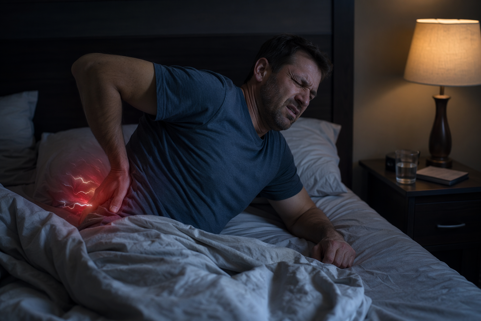 Dor constante que não te deixa dormir bem