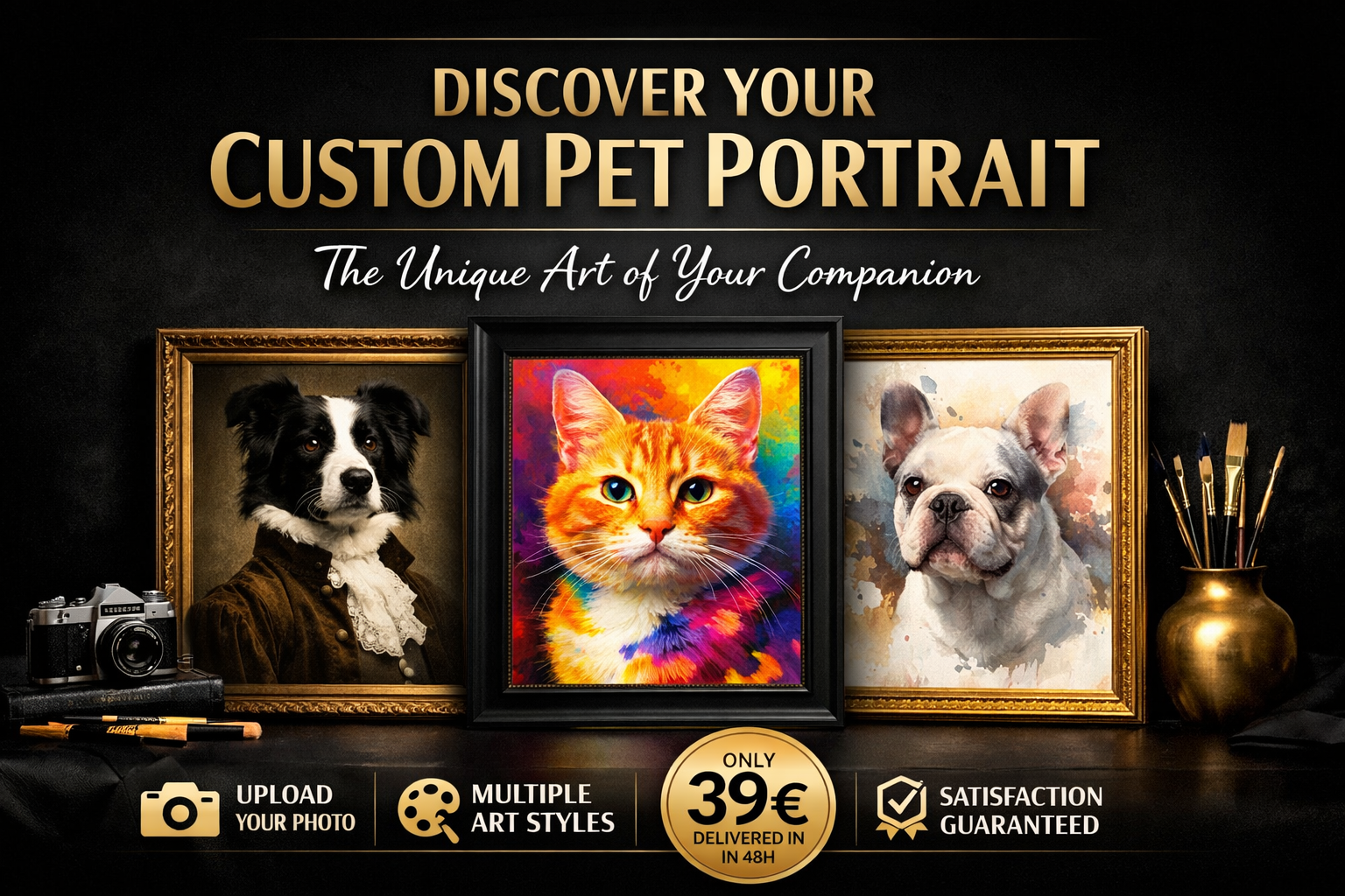 Découvrez Votre Portrait Animalier Personnalisé : L'Art Unique de Votre Compagnon