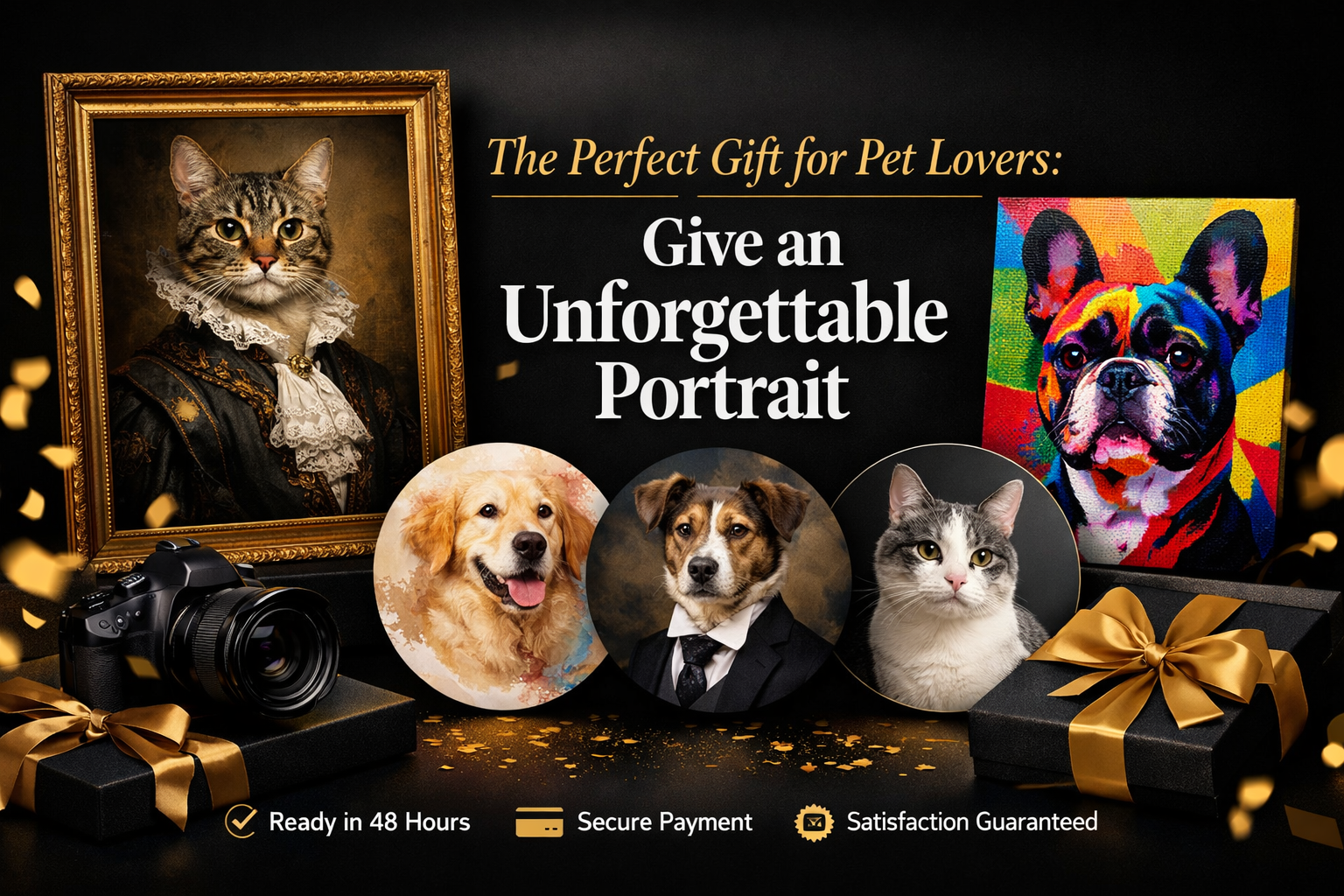 Le Cadeau Idéal pour les Amoureux des Animaux : Offrez un Portrait Inoubliable