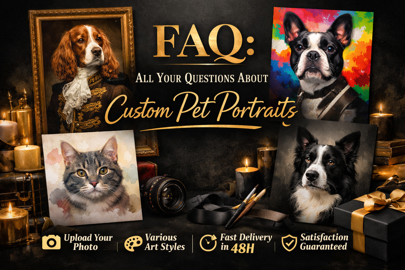 FAQ : Toutes Vos Questions sur les Portraits Animaux Personnalisés