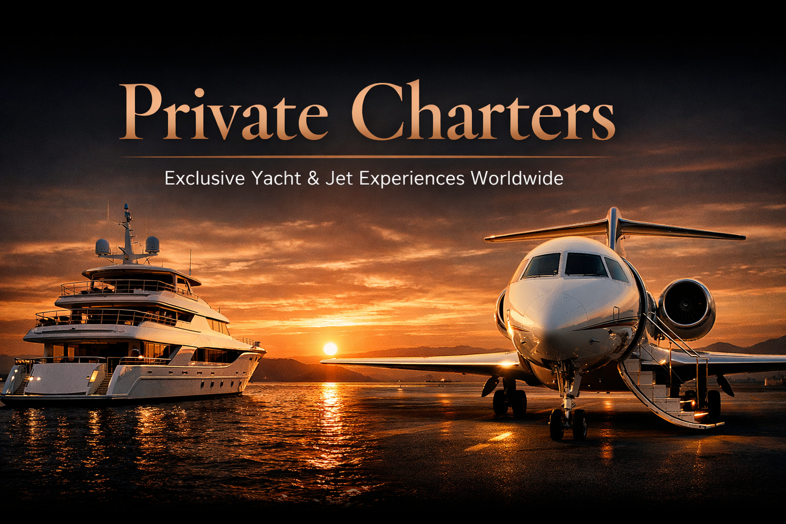 Private Charters: Exclusive Yacht & Jet Experiences Worldwide