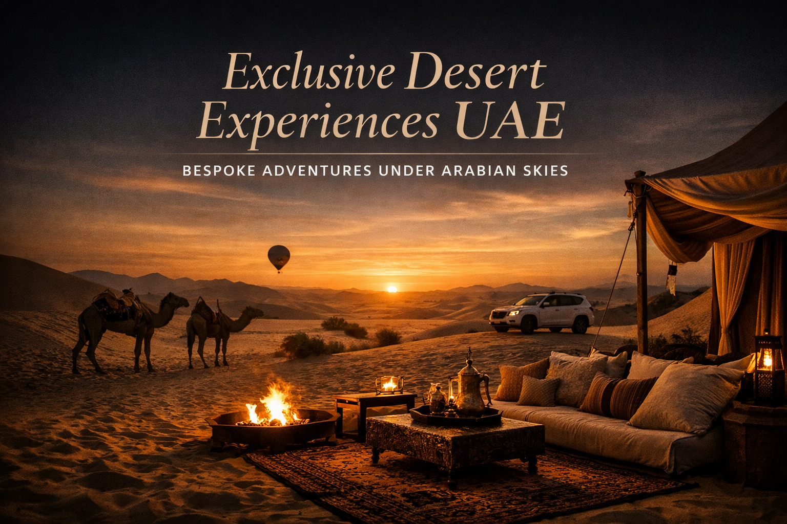 Exclusive Desert Experiences UAE: Bespoke Adventures Under Arabian Skies