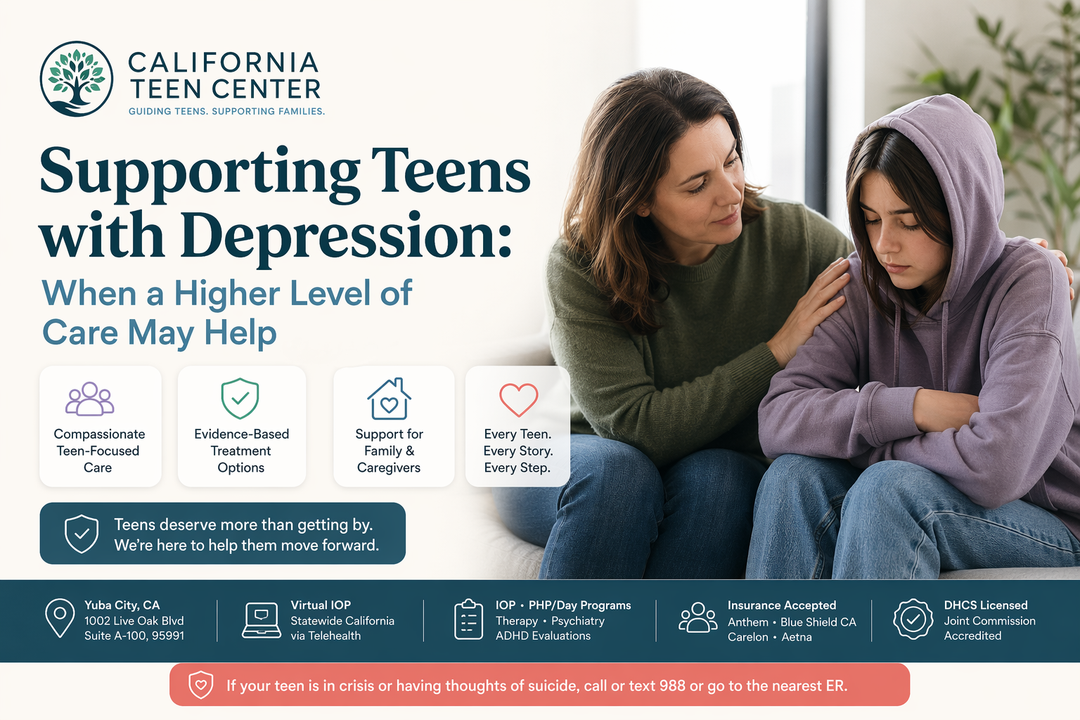 Supporting Teens with Depression: When a Higher Level of Care May Help