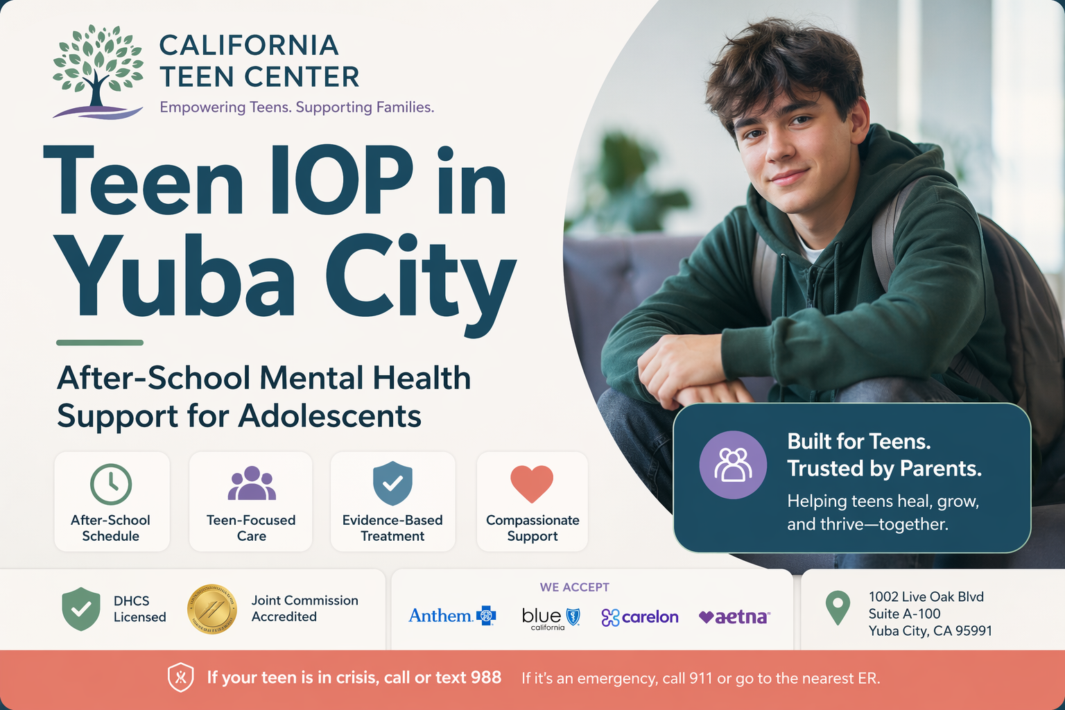 Teen IOP in Yuba City: After-School Mental Health Support for Adolescents