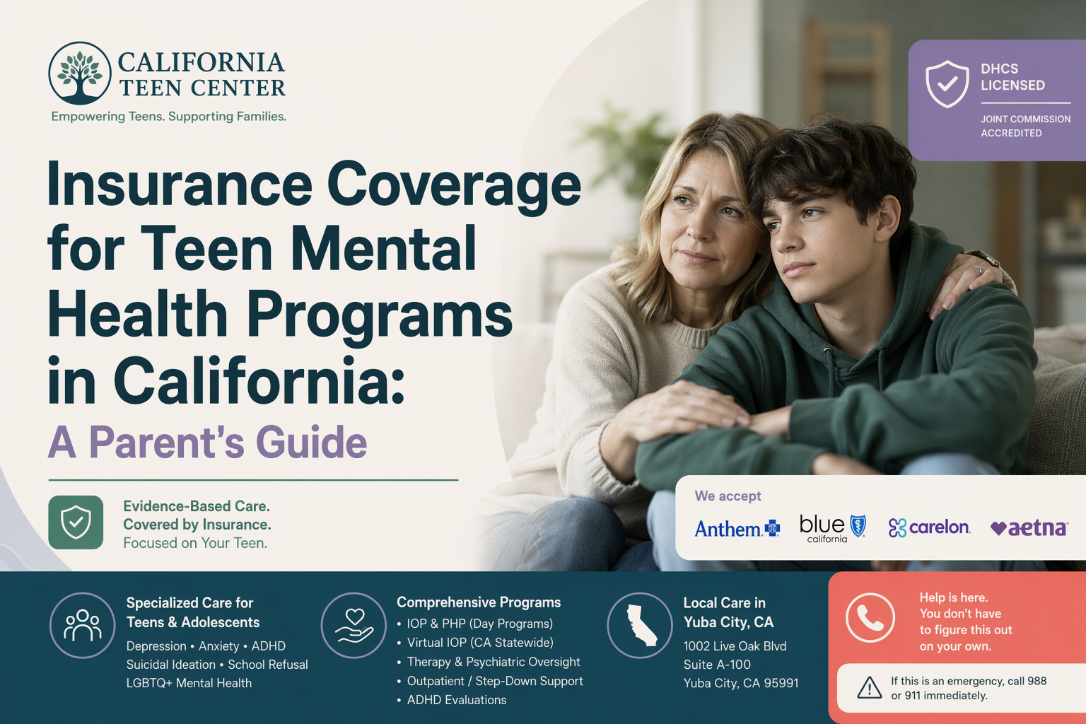 Insurance Coverage for Teen Mental Health Programs in California: A Parent's Guide