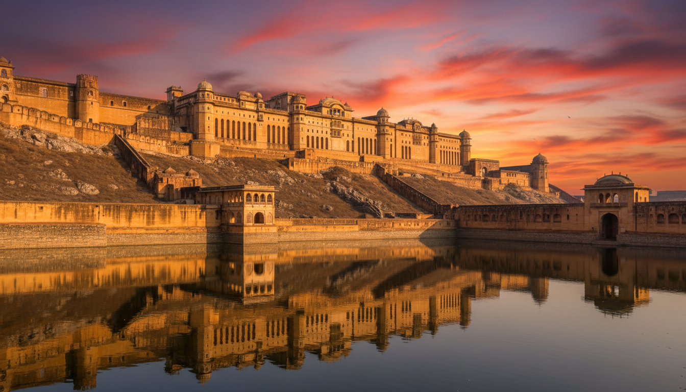 Amber Fort - Majestic hilltop fortress in Jaipur, India