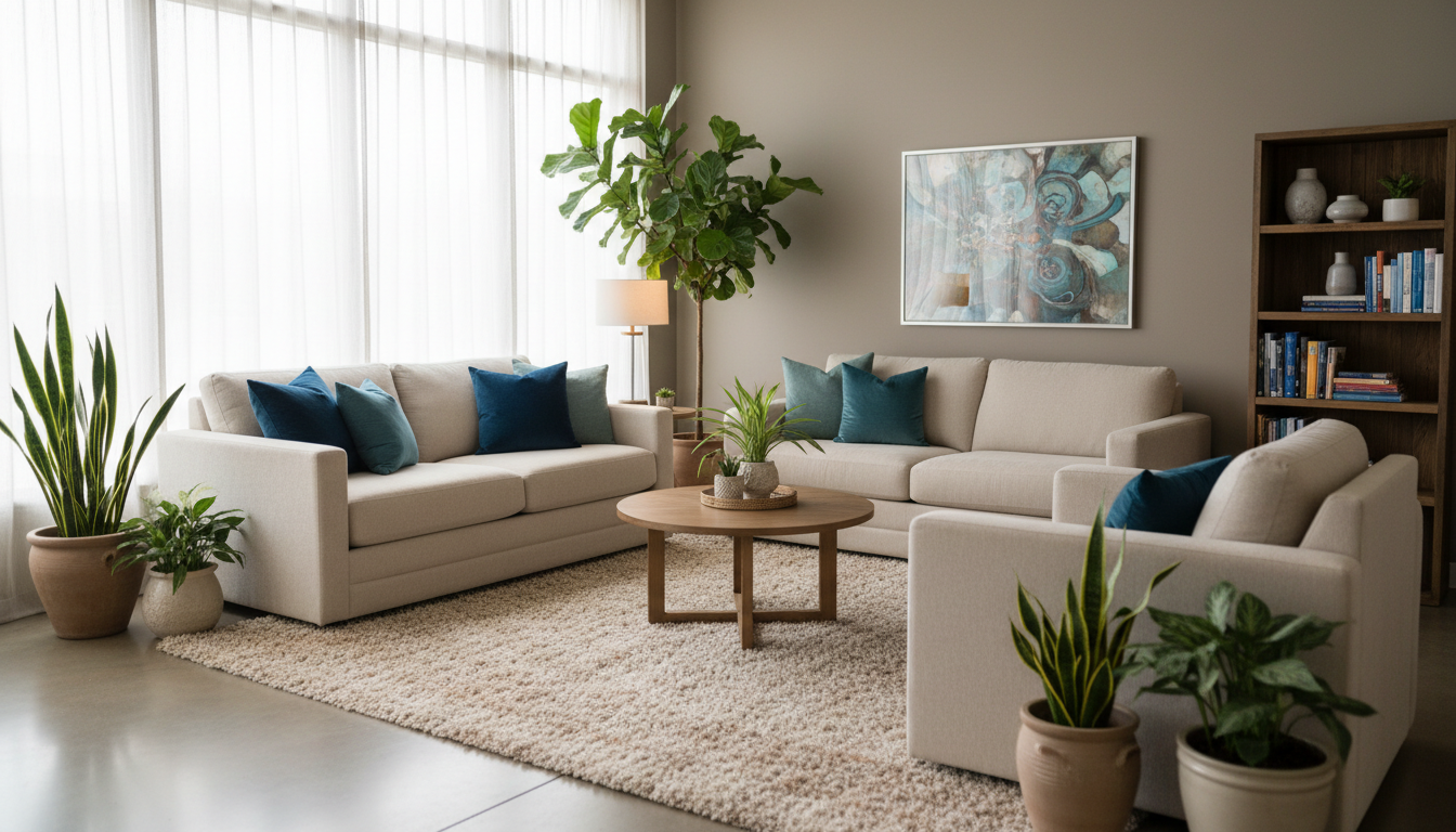 Warm, inviting therapy environment at Quad Cities Integrative Wellness