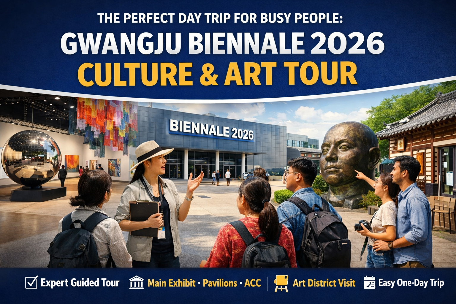 바쁜 당신을 위한 최적의 선택: 광주비엔날레 2026 당일치기 문화예술 투어