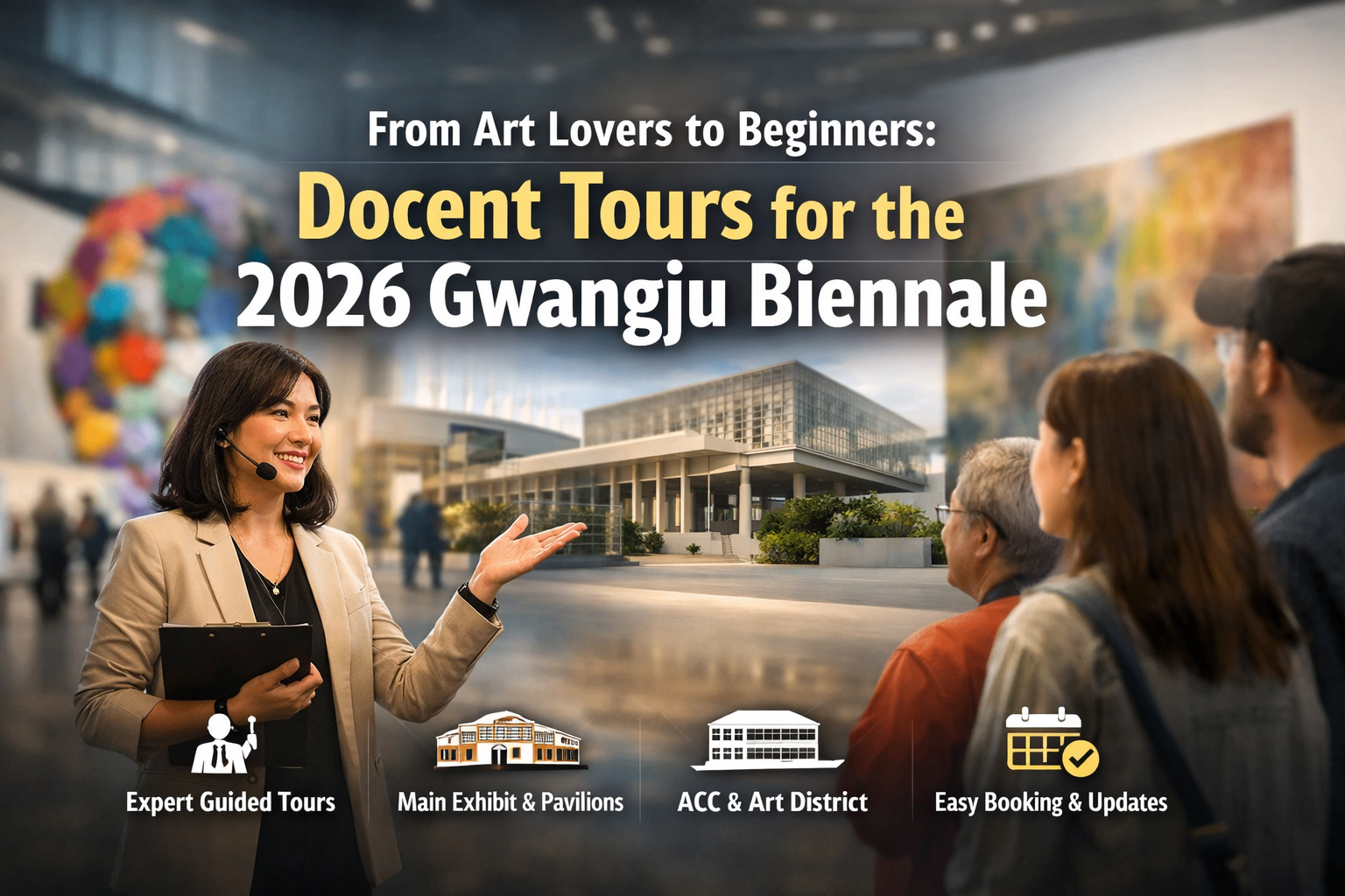 예술 애호가부터 초보자까지: 모두를 위한 2026 광주비엔날레 도슨트 투어