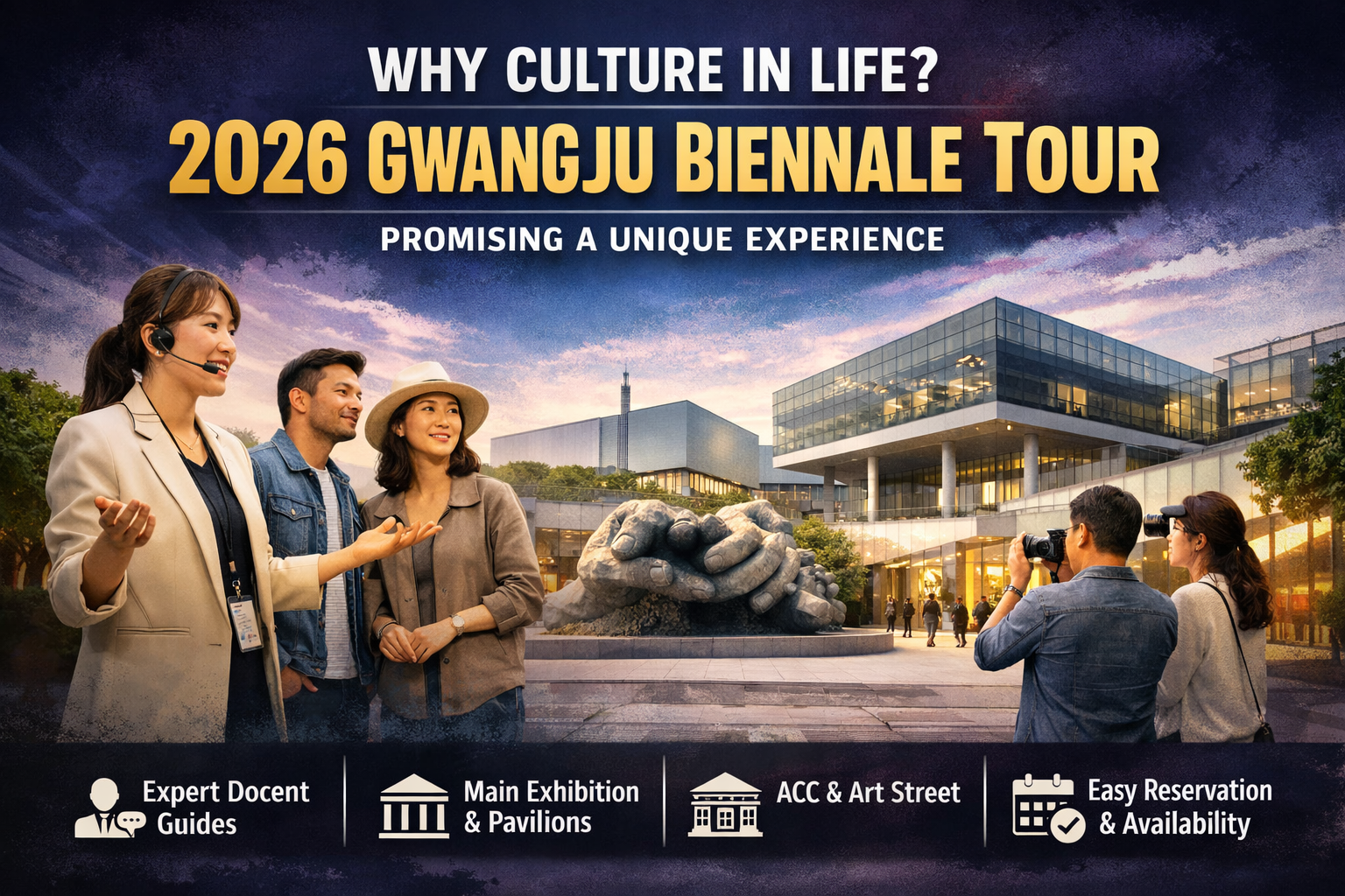 왜 컬쳐인라이프인가? 2026 광주비엔날레 투어, 차별화된 경험을 약속합니다