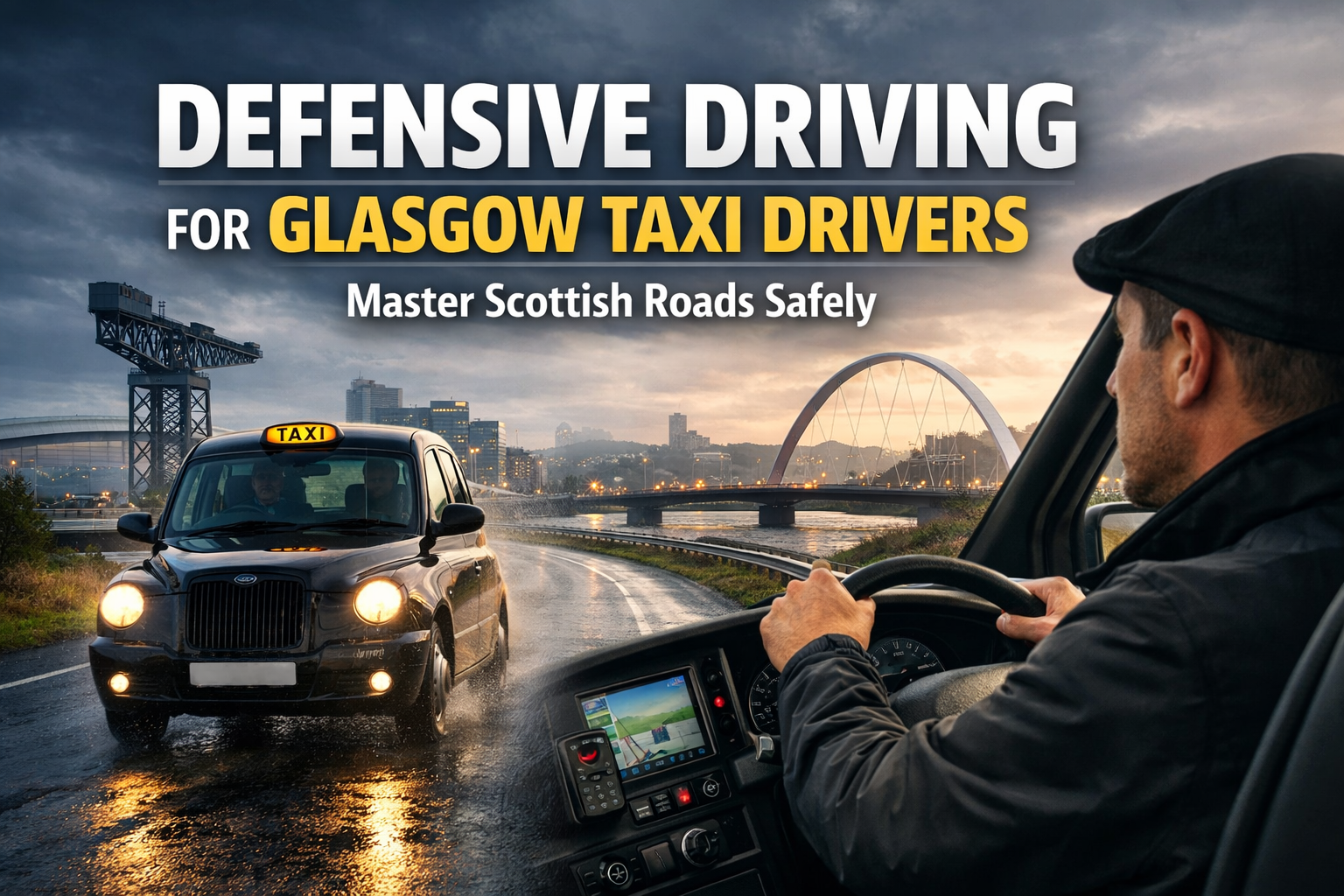 Defensive Driving for Glasgow Taxi Drivers: Master Scottish Roads Safely