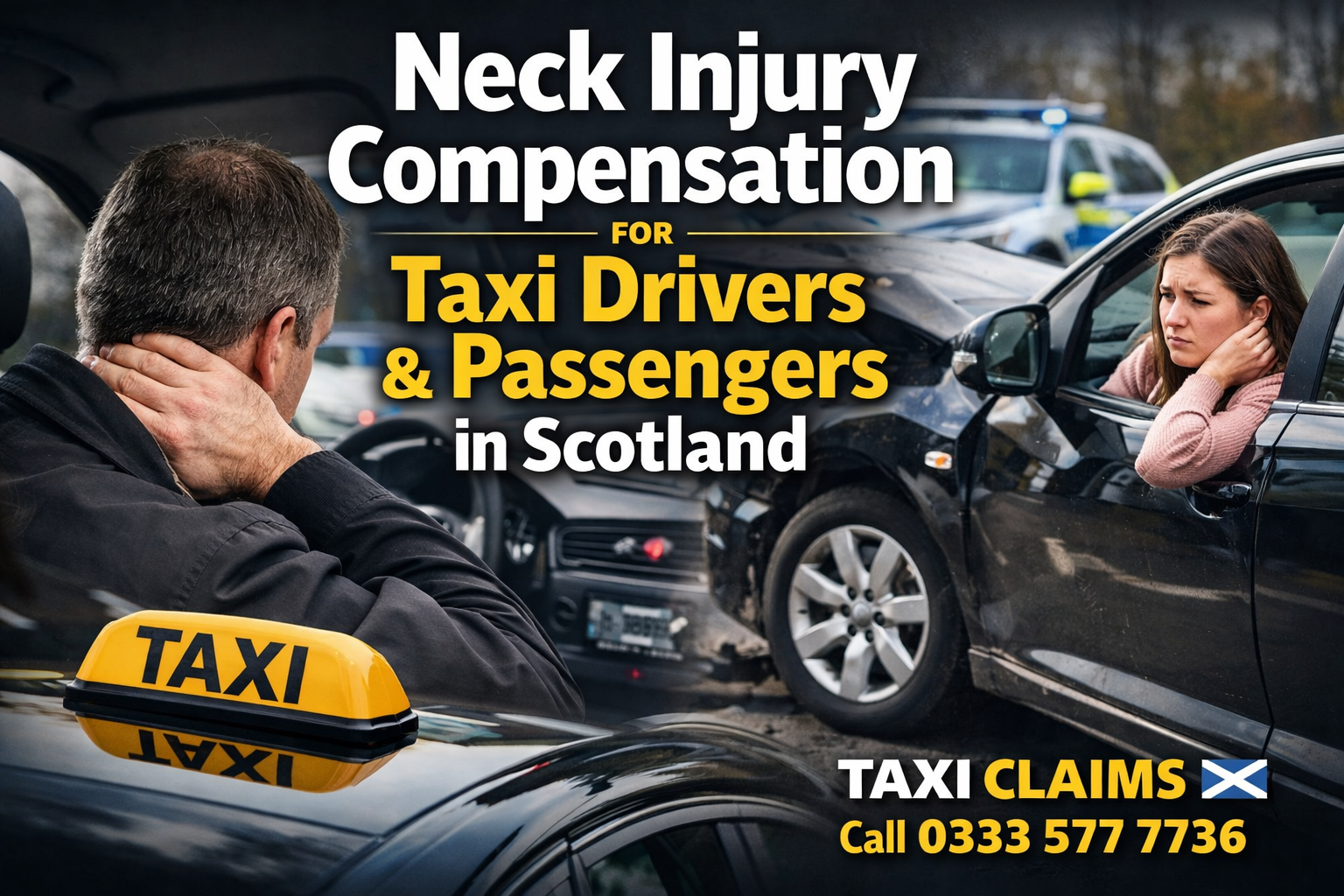 Neck Injury Compensation for Taxi Drivers & Passengers in Scotland