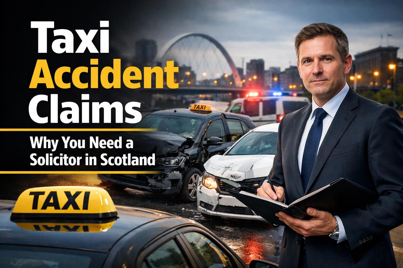 Taxi Accident Claims: Why You Need a Solicitor in Scotland