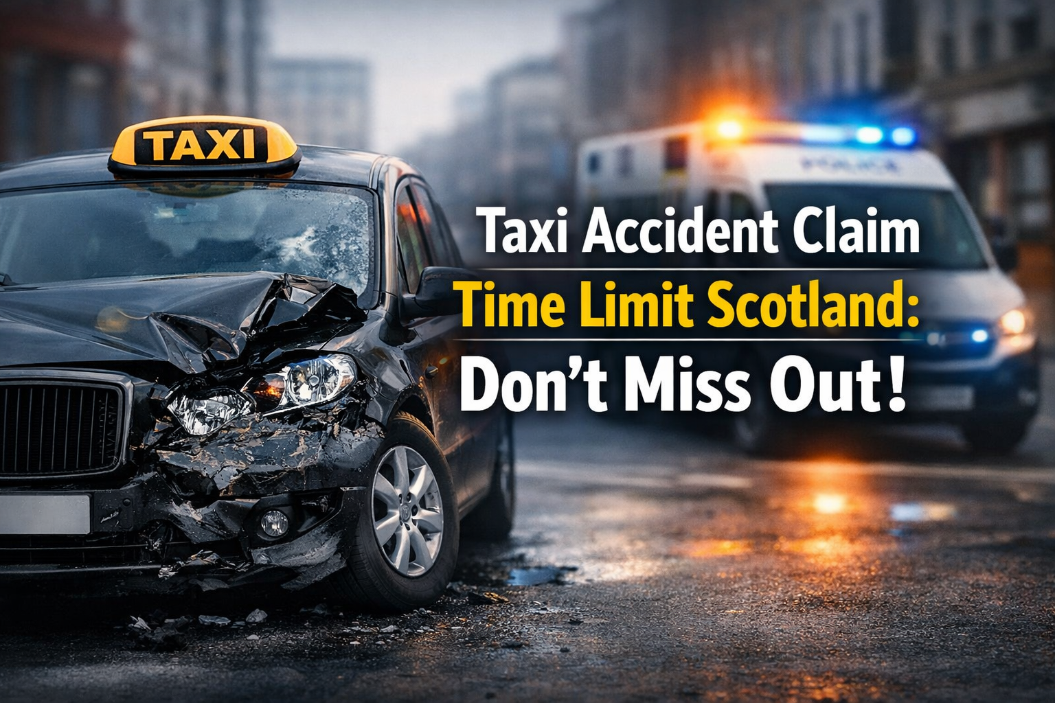 Taxi Accident Claim Time Limit Scotland: Don't Miss Out!