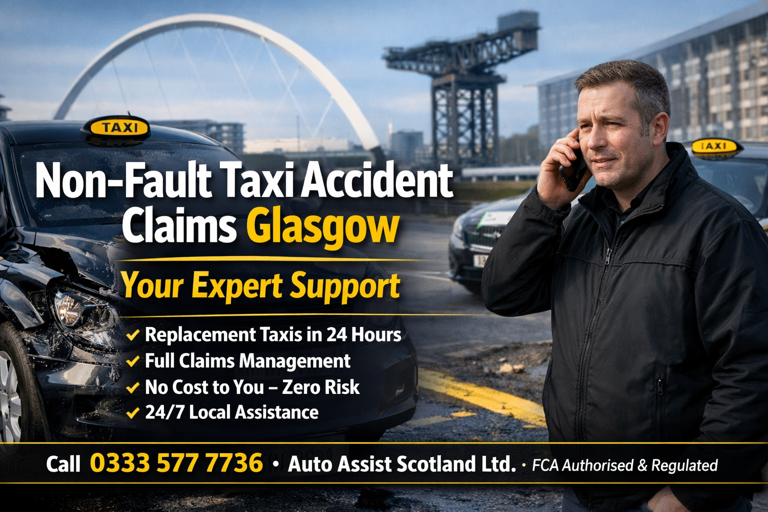 Non-Fault Taxi Accident Claims Glasgow: Your Expert Support