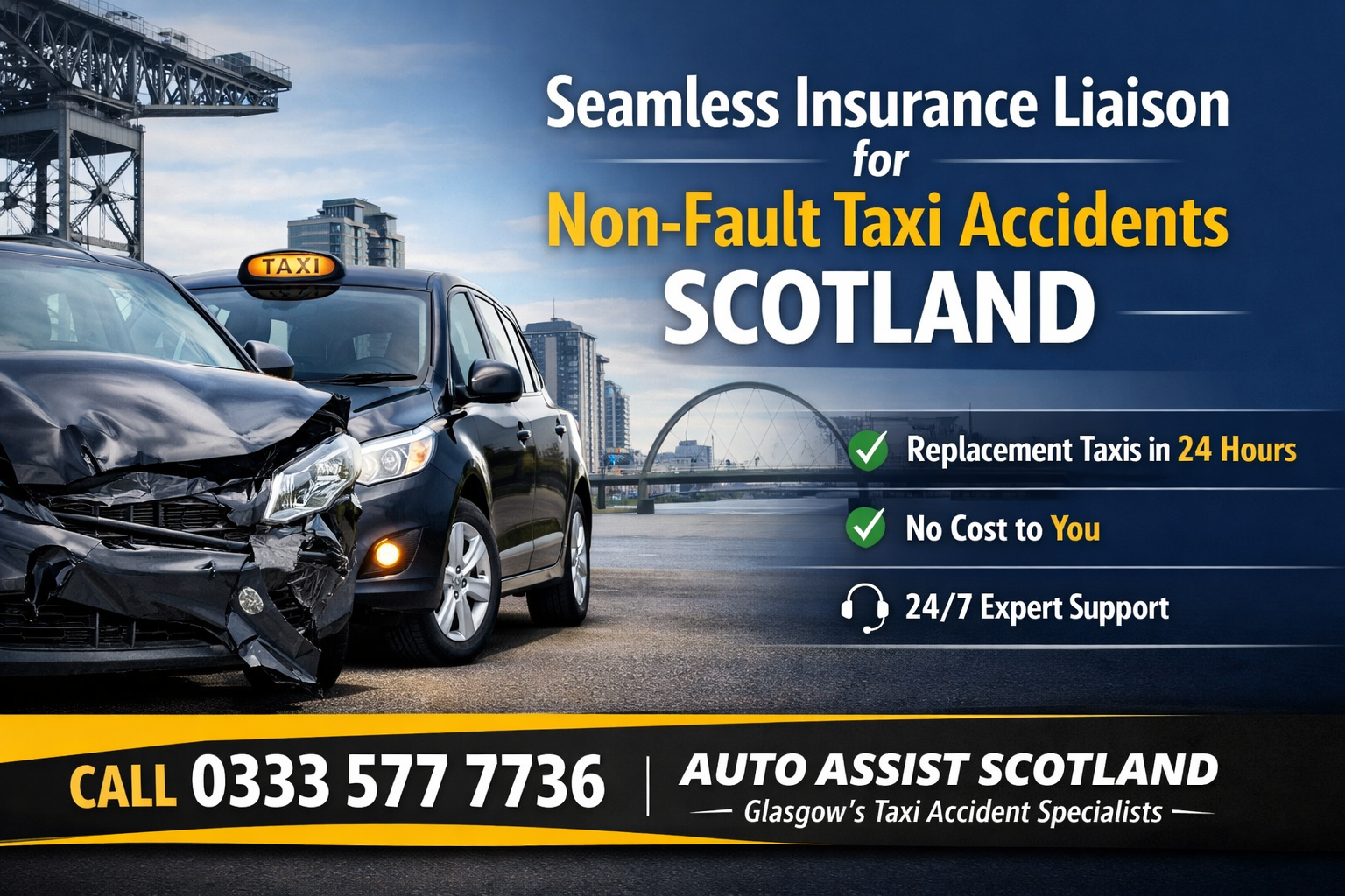 Seamless Insurance Liaison for Non-Fault Taxi Accidents Scotland