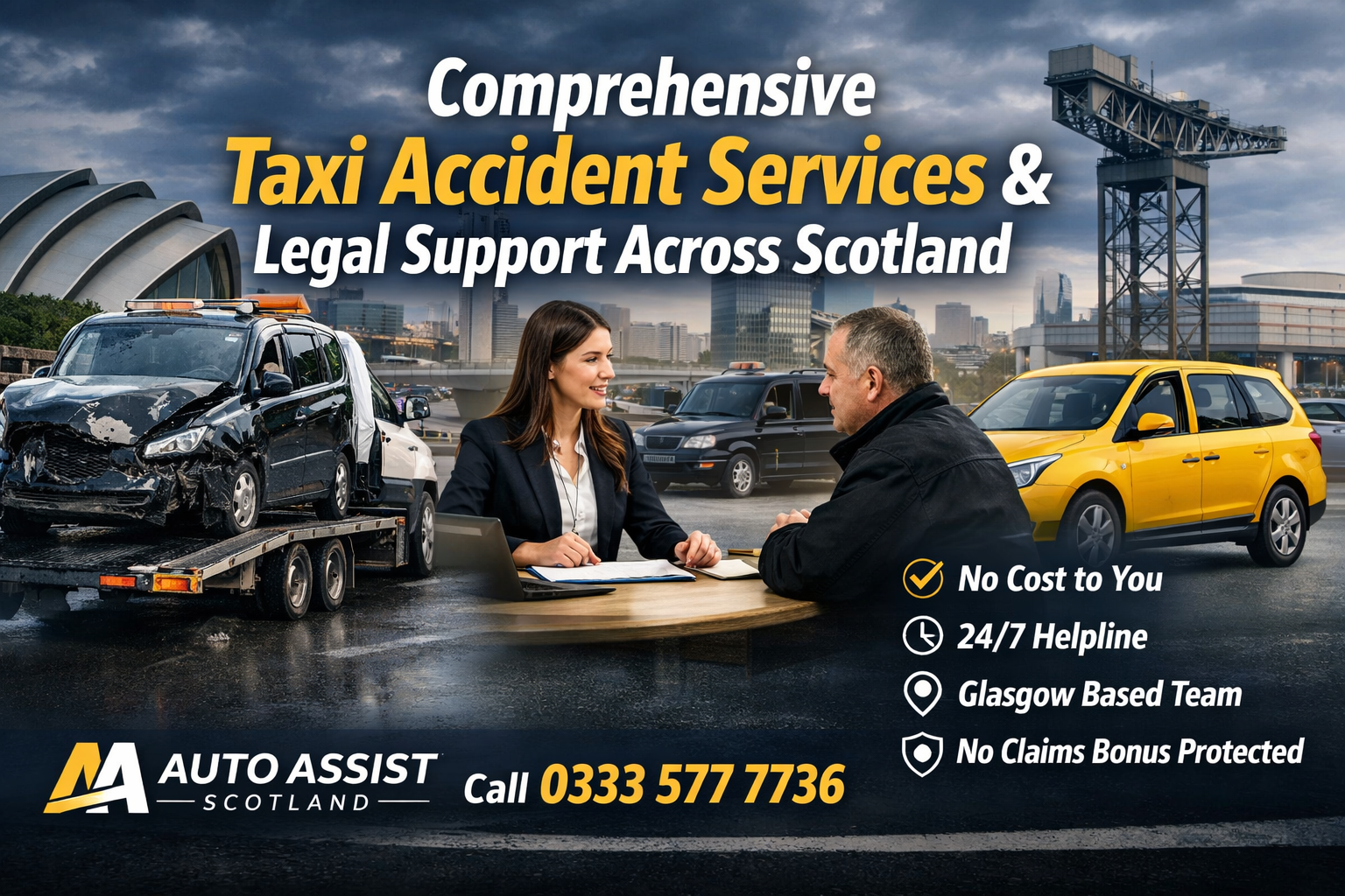 Comprehensive Taxi Accident Services & Legal Support Across Scotland
