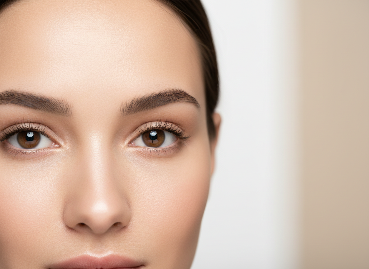 Before and after Botox results on forehead showing smoothed wrinkles and natural expression