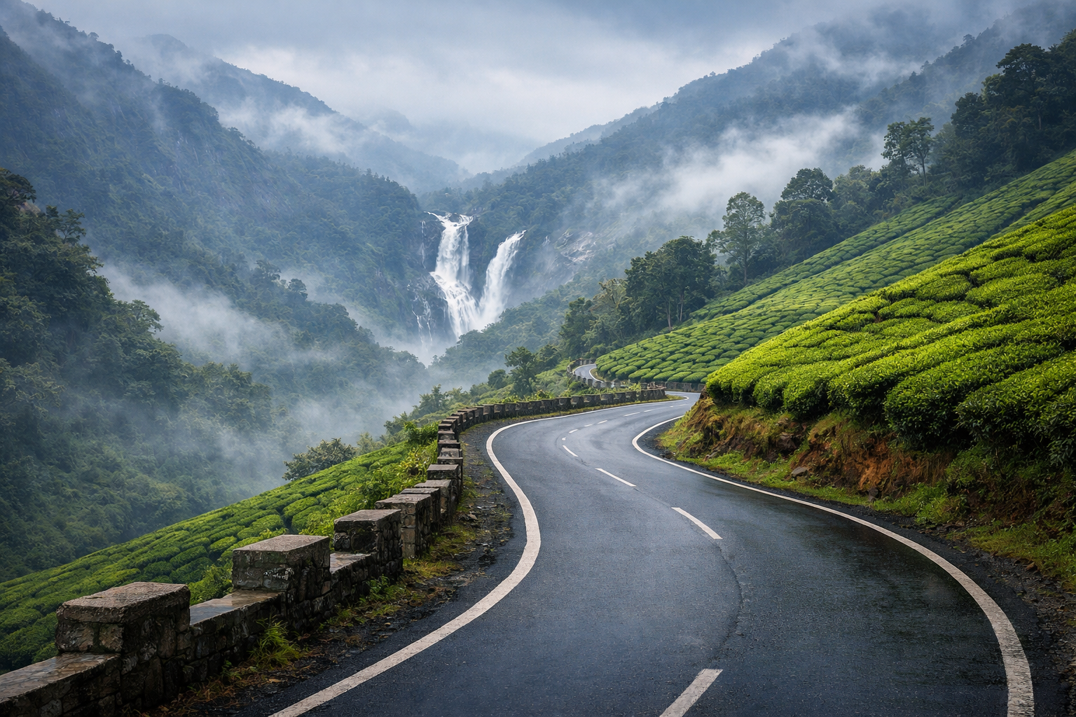 Scenic Drive to Munnar