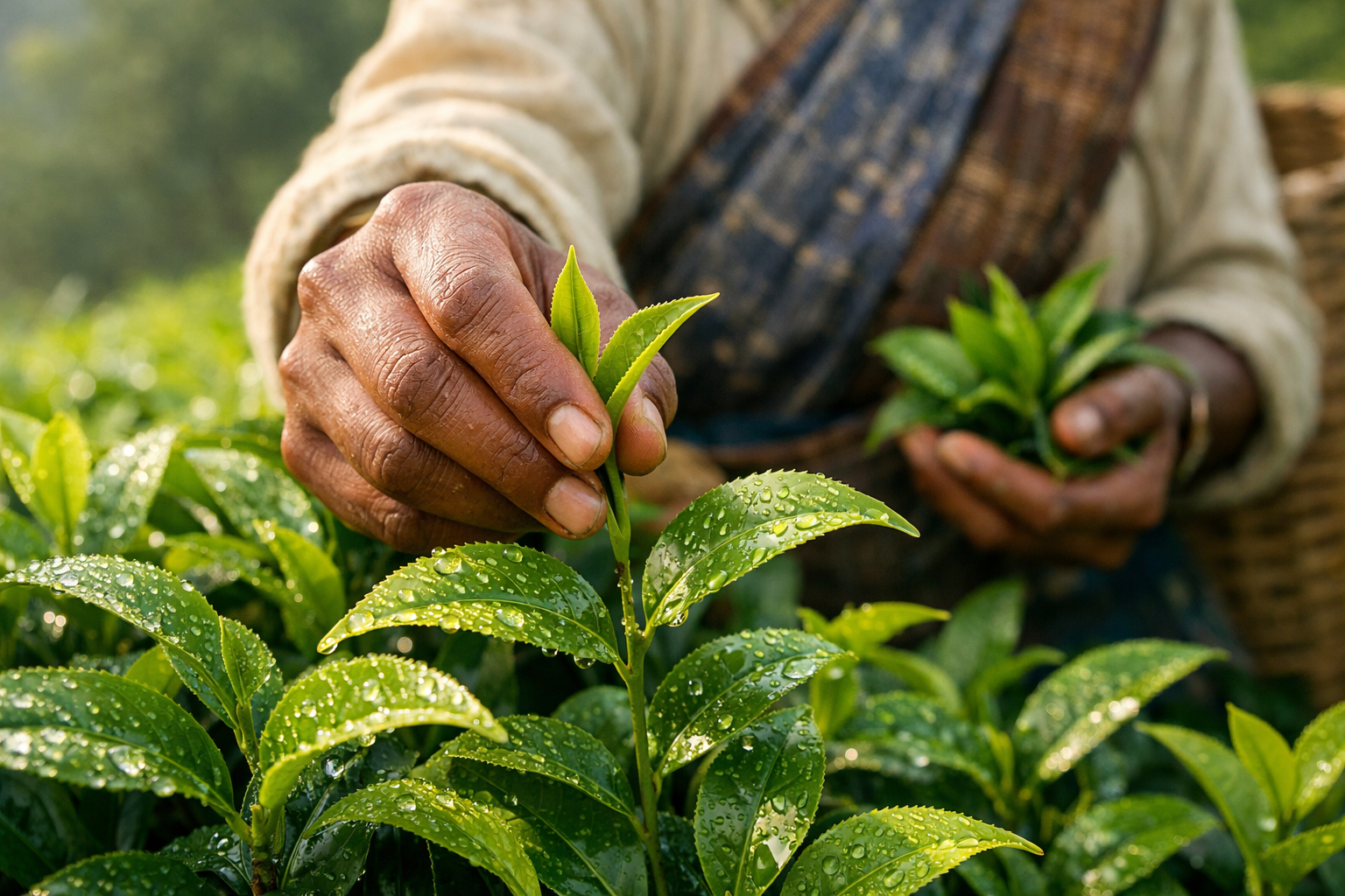 Tea Picking in Munnar