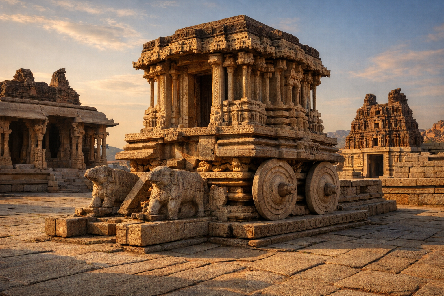 Stone Chariot Vittala Temple Hampi