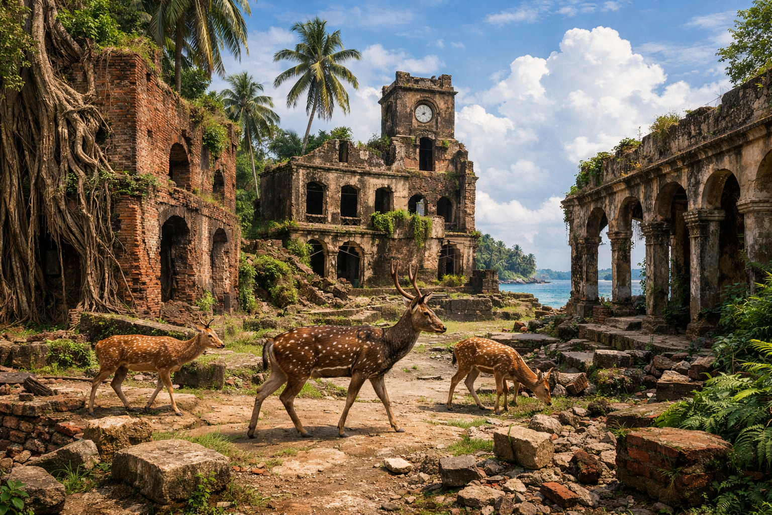 Ross Island Colonial Ruins Andaman