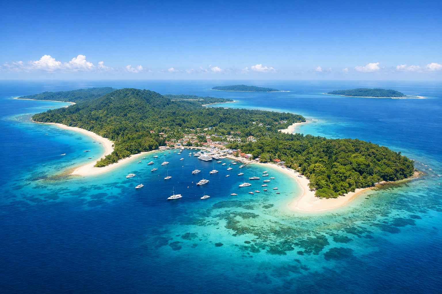 Havelock Island Aerial View