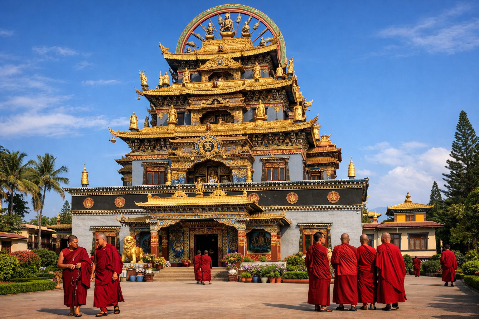 Namdroling Monastery Golden Temple Bylakuppe