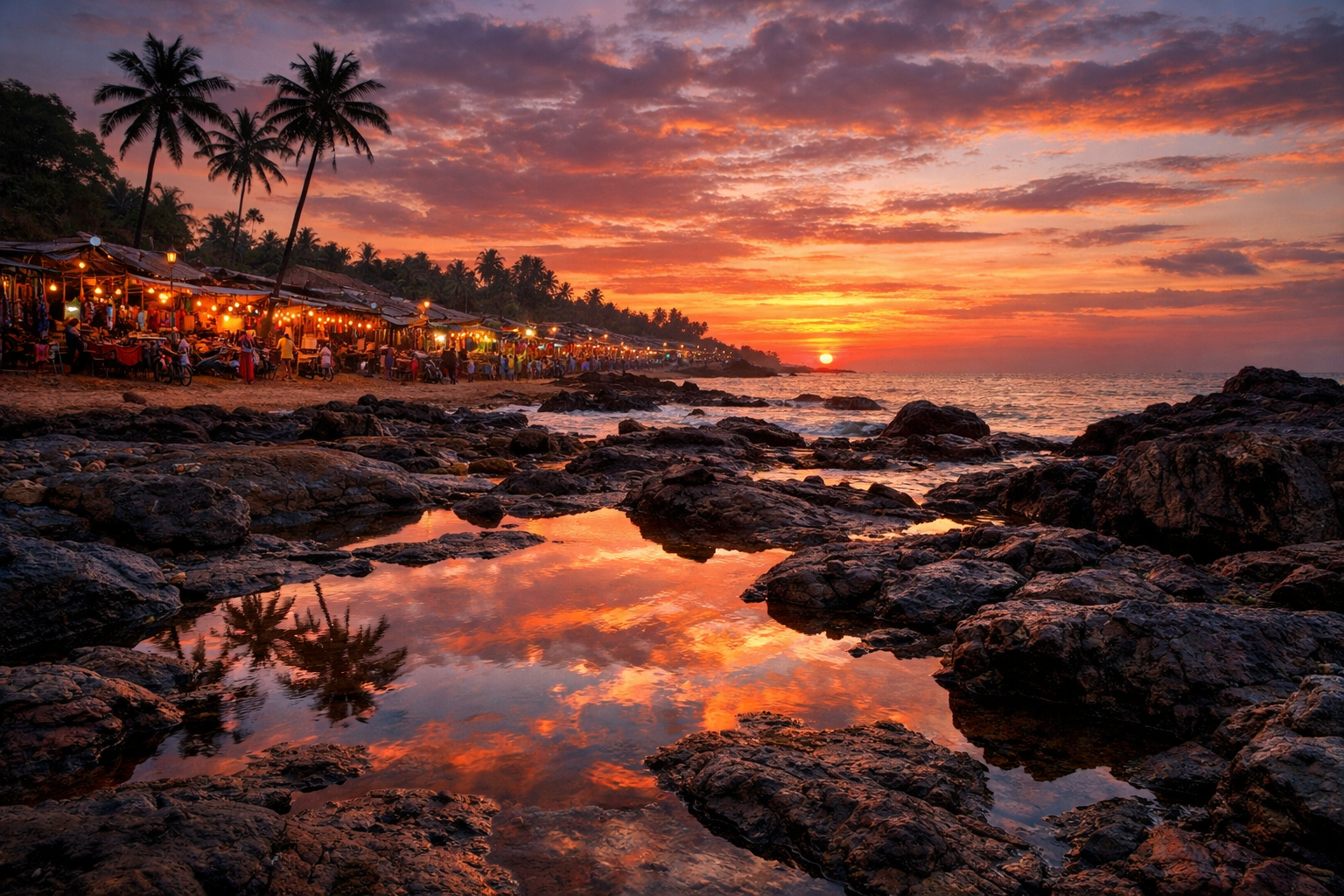 Anjuna Beach Sunset Goa