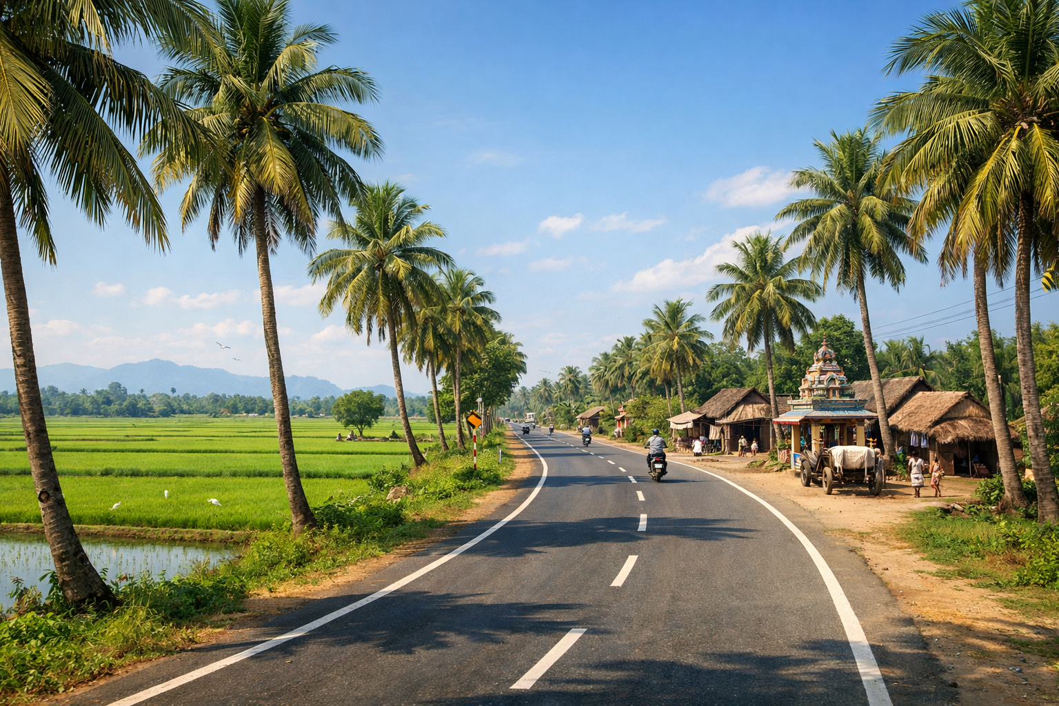 Scenic Drive Madurai to Tanjore