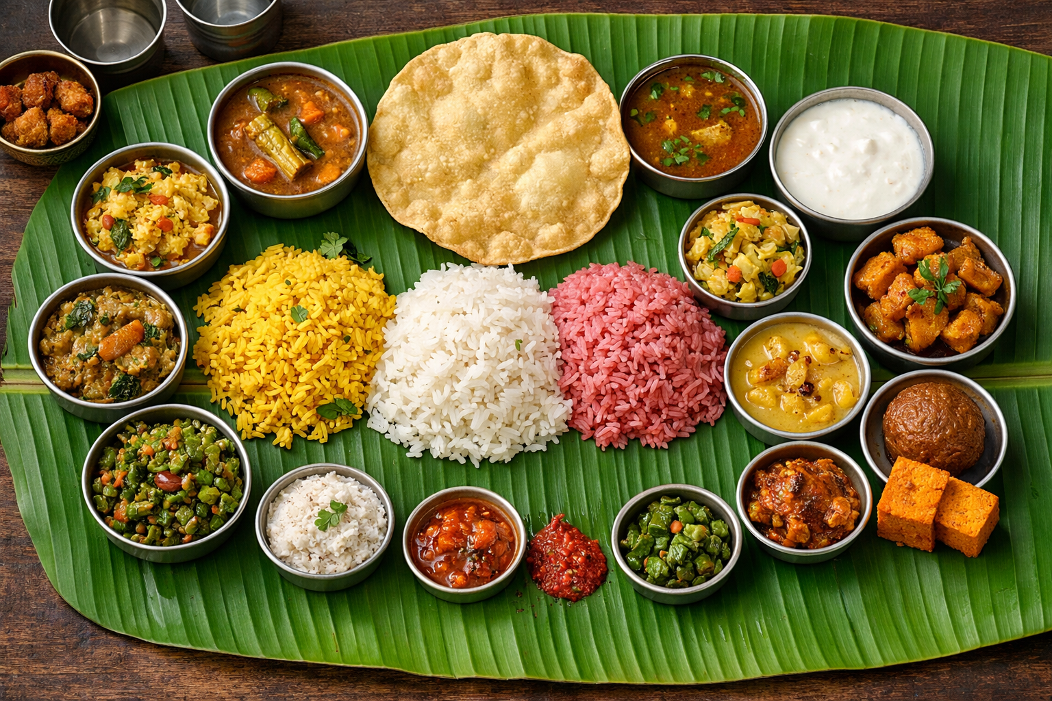 South Indian Banana Leaf Meal