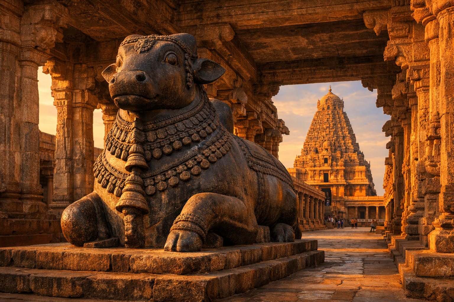 Nandi Bull Brihadeeswara Temple