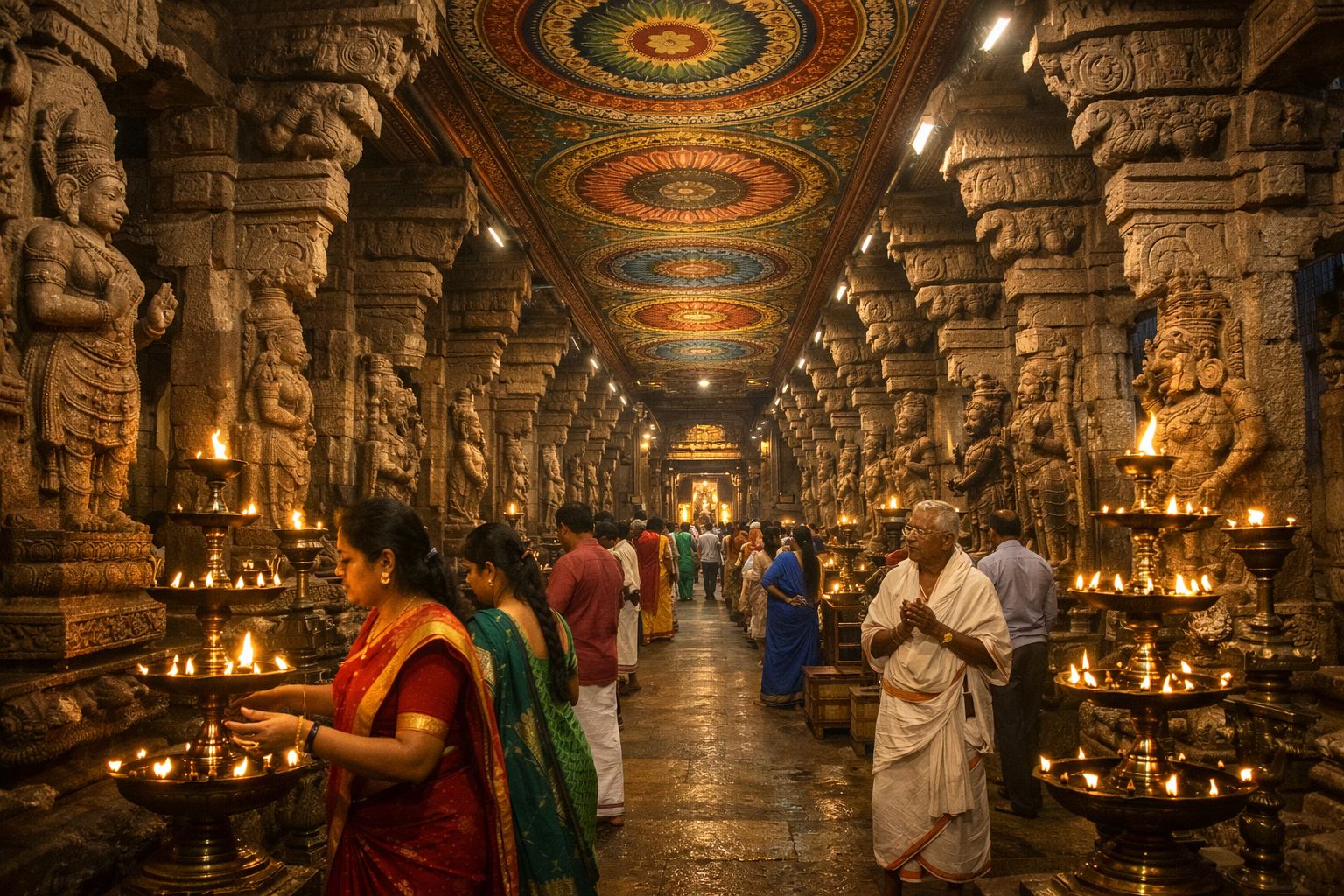Meenakshi Amman Temple Interior