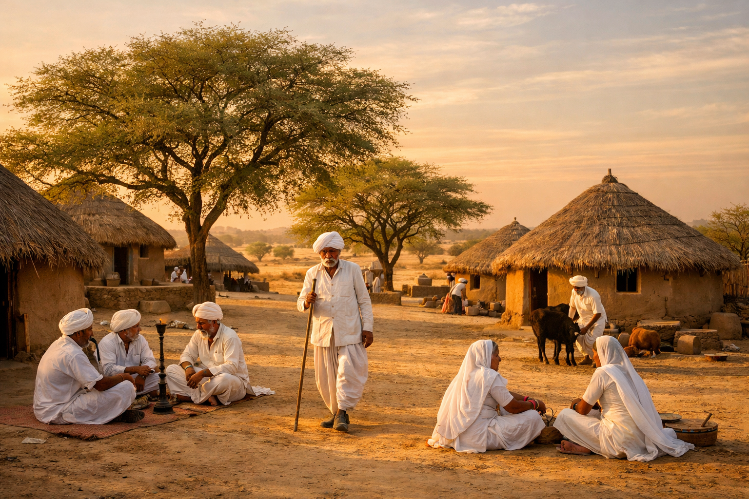 Bishnoi Village Traditional Huts