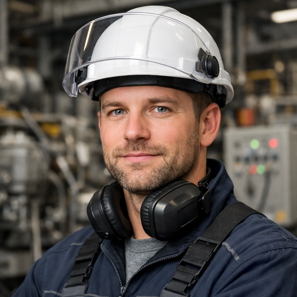Hard Hat with Face Shield