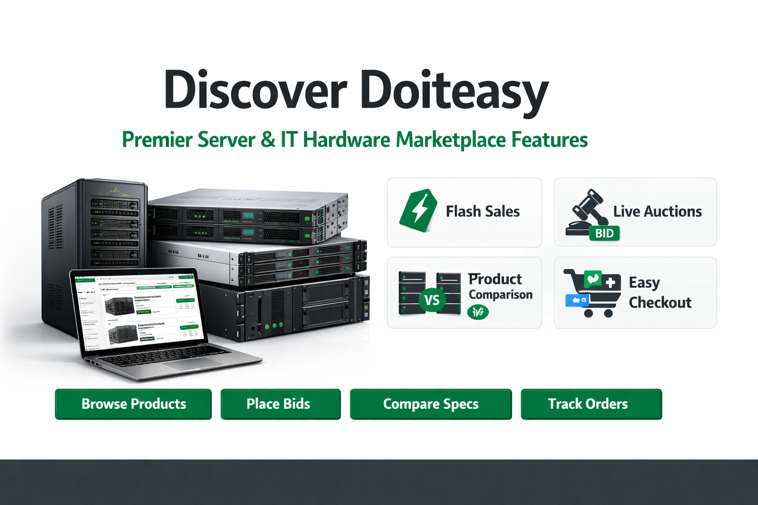 Discover Doiteasy: Premier Server & IT Hardware Marketplace Features