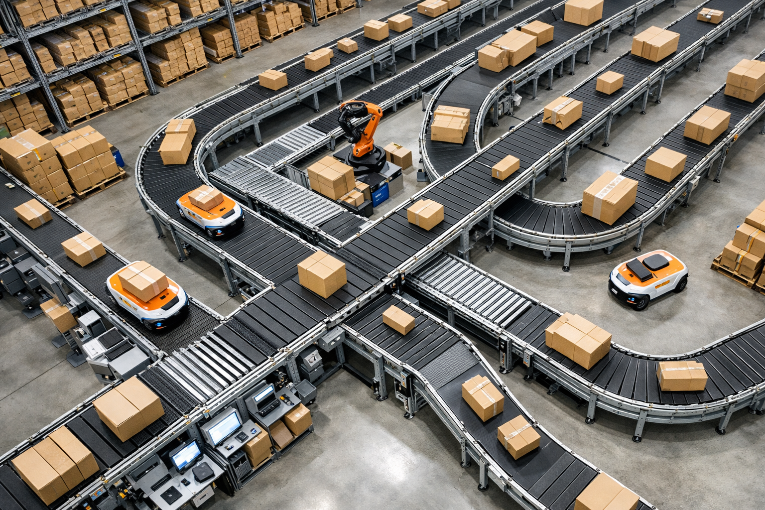 Warehouse automation with autonomous robots