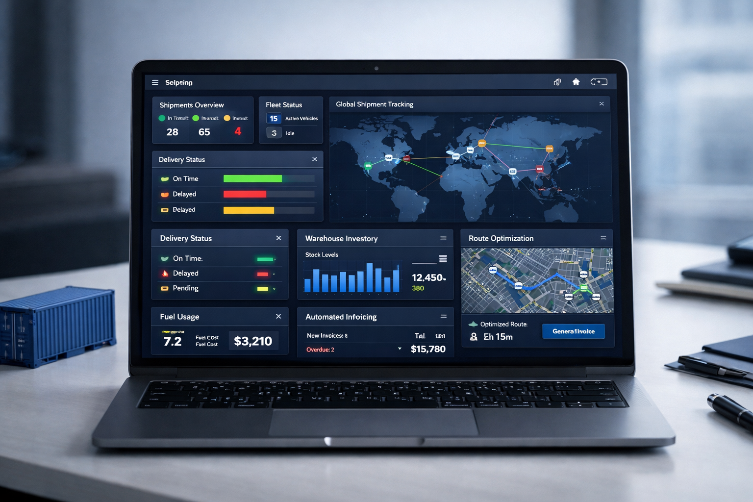 Logistics management software