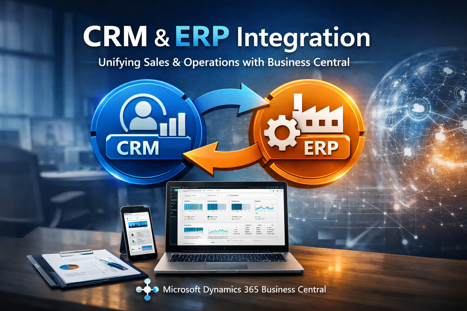 CRM та ERP Інтеграція: Синергія Sales і Operations з Business Central