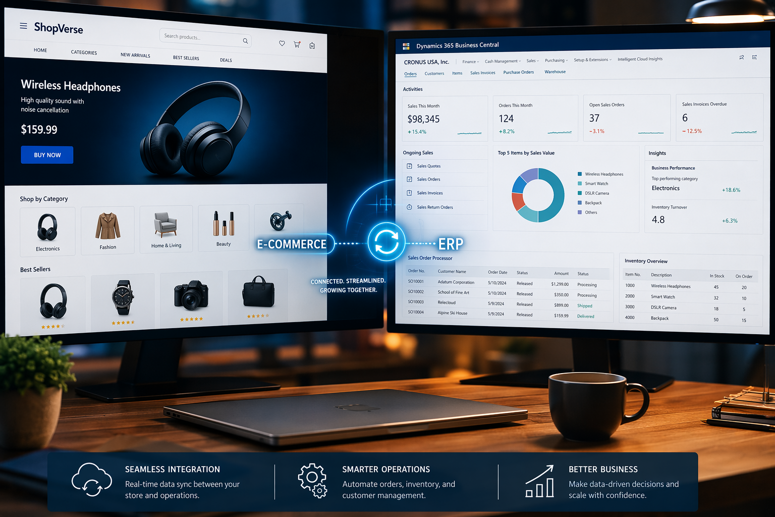 ERP + E-Commerce: Business Central та Магазин