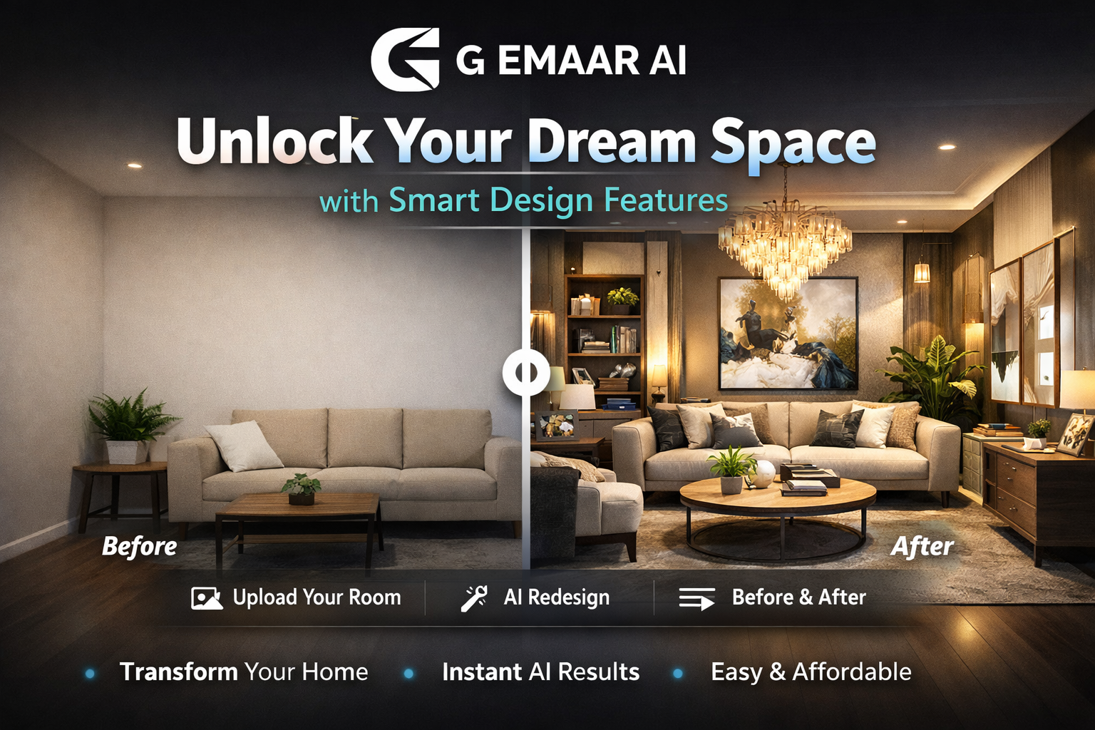 G EMAAR AI: Unlock Your Dream Space with Smart Design Features | تصميم ذكي بالذكاء الاصطناعي