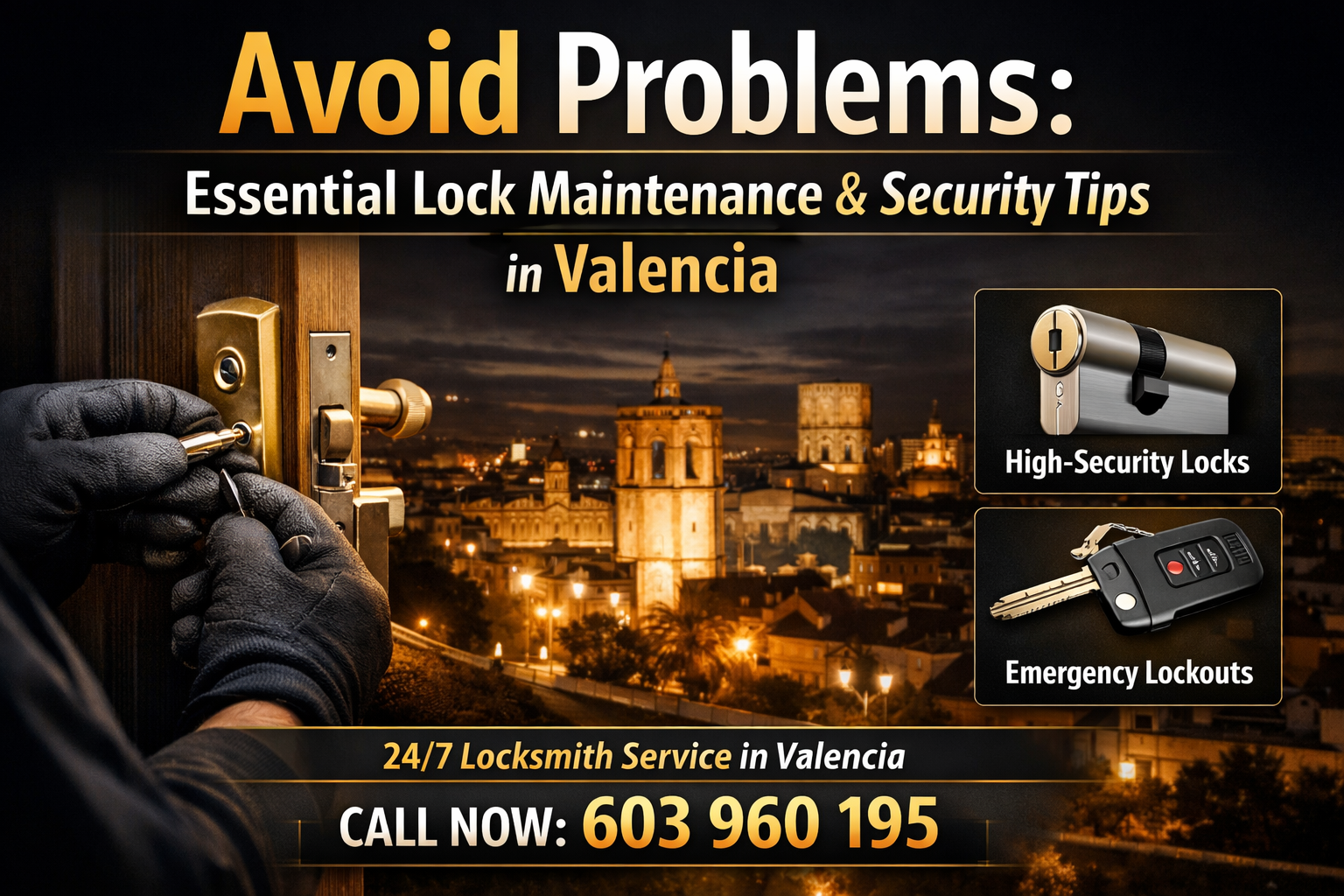 Evita Problemas: Consejos Esenciales de Mantenimiento de Cerraduras y Seguridad en Valencia