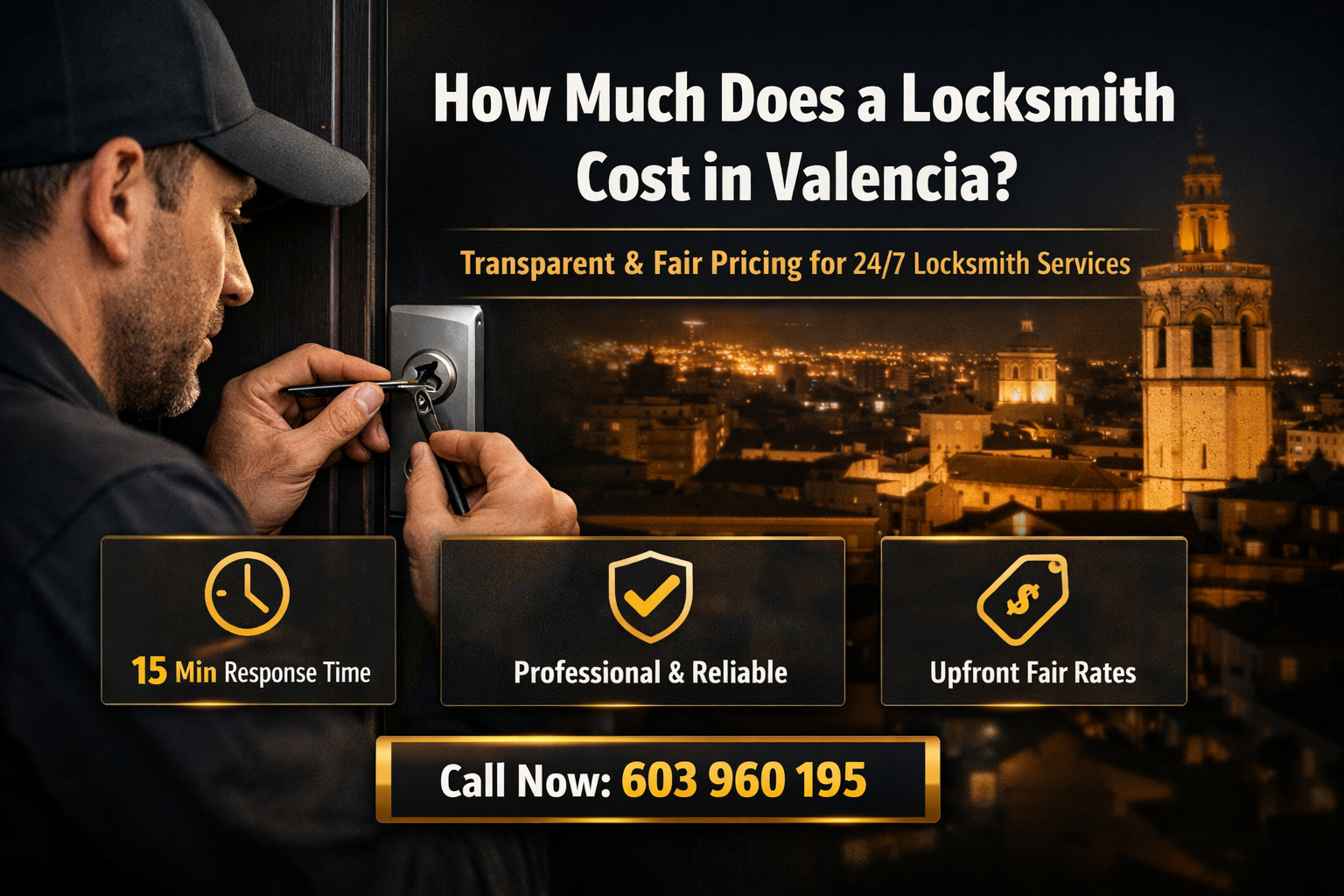 ¿Cuánto Cuesta un Cerrajero en Valencia? Transparencia y Precios Justos en Cerrajería 24h