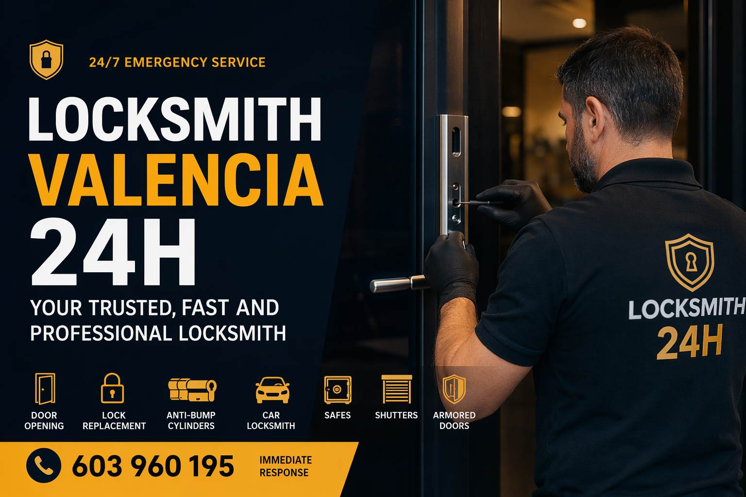 Cerrajero Valencia 24H: Tu Servicio Urgente y de Confianza en la Ciudad