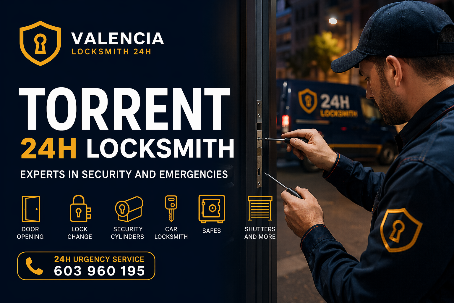 Cerrajero Torrent 24H: Expertos en Seguridad y Urgencias