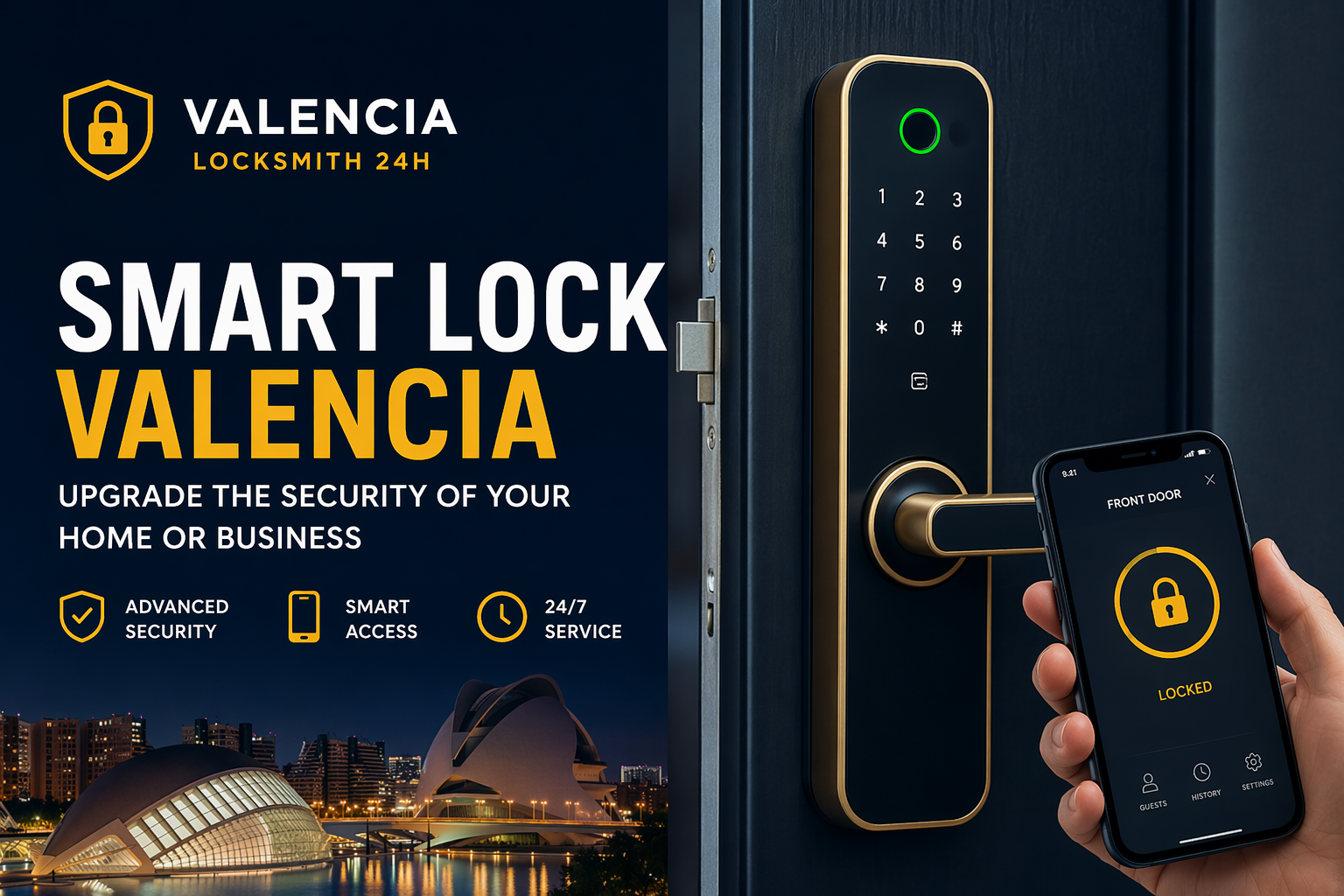 Cerradura Inteligente Valencia: Moderniza la Seguridad de Tu Hogar o Negocio