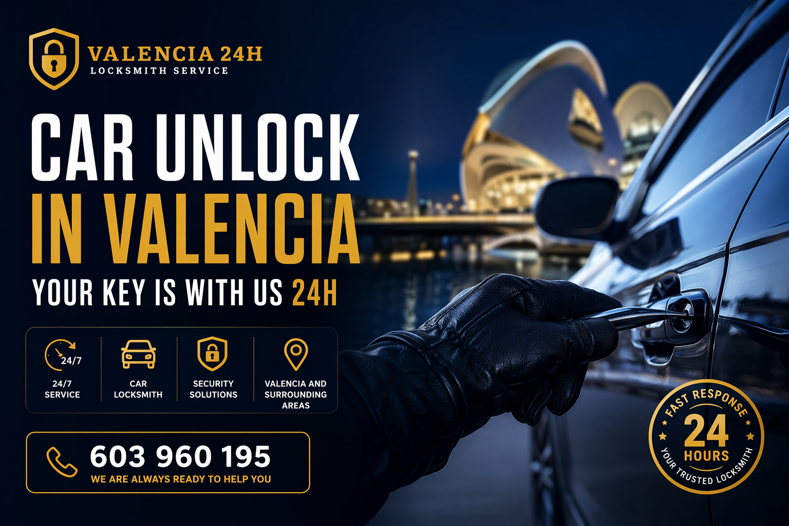 Apertura de Coches en Valencia: Tu Llave está con Nosotros 24H